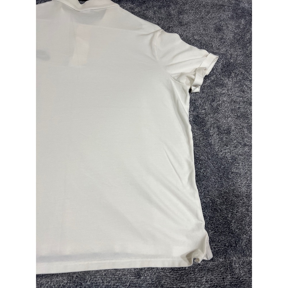 Nike Sportswear Mens XXL White Pique Polo Shirt Embroidered Logo Short Sleeve - Picture 13 of 14